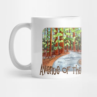 Ride On The Avenue Of The Giants, California Mug